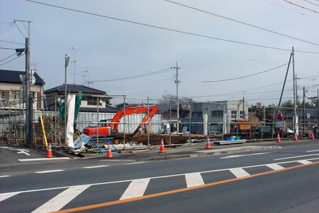 あっという間に何もなくなった旧下館消防署跡 [2010年3月16日撮影]