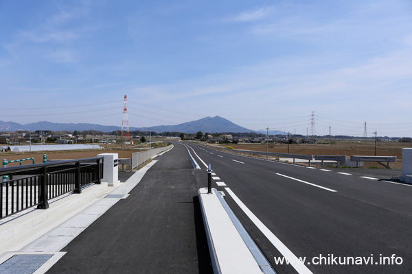 筑西大橋から東を見た風景 [2016年3月31日撮影]