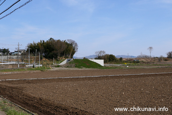 筑西幹線道路の予定地 [2016年3月31日撮影]