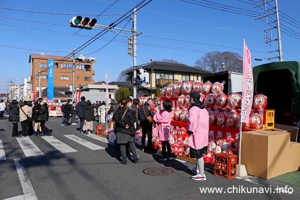 下館大町だるま市　[2023年1月9日撮影]