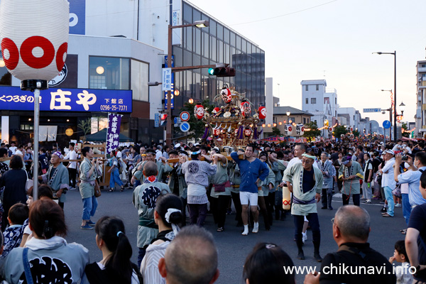 下館祇園まつり　本城町の神輿 [2023年7月29日撮影]