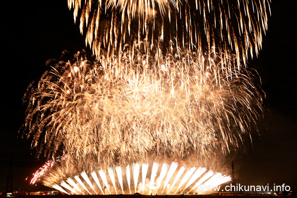 ちくせい花火大会 [2023年10月21日撮影]