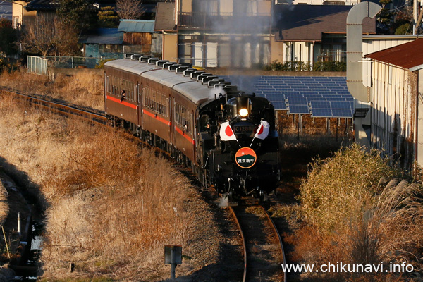 真岡鐵道 ＳＬ新年号 [2024年1月6日撮影]