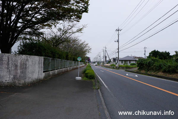 筑西市地域内運行バス 下館工業高校前 バス停留所