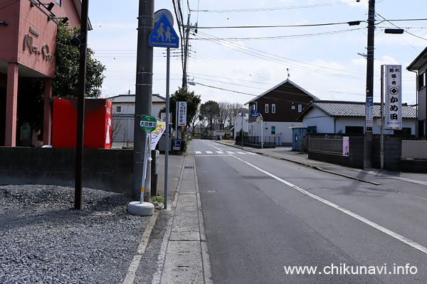 筑西市地域内運行バス 大田郷北 バス停留所