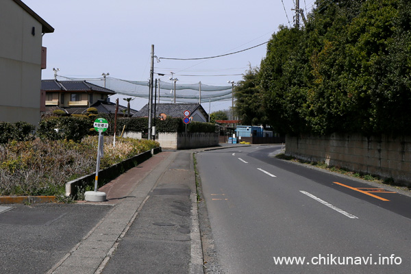 筑西市地域内運行バス 大田郷北 バス停留所